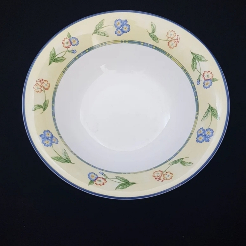 Grafton Bone China Soup Cereal Bowls: Highland Border Floral Set